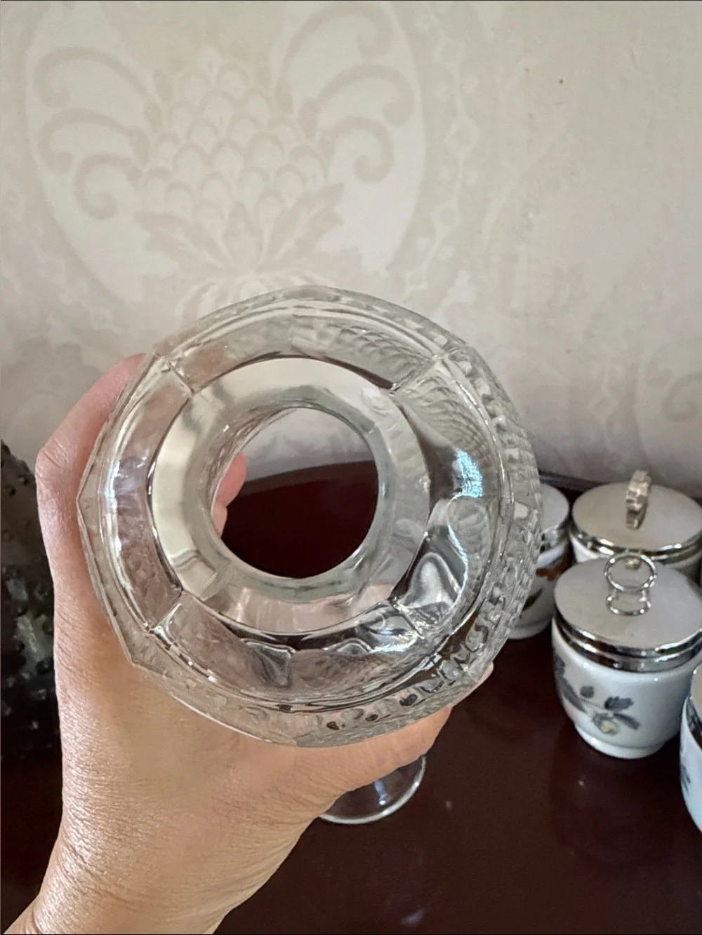 Vintage Viking glass fairy lamp - Picture 2 of 8
